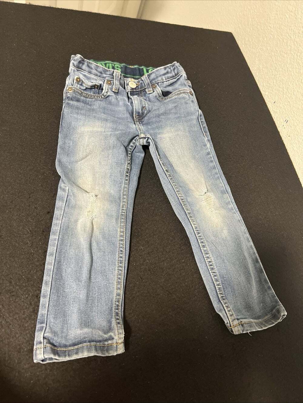 Levi's 511 Jeans Youth Boys Size 4T Reg Dark Blue Denim Adjustable Waist